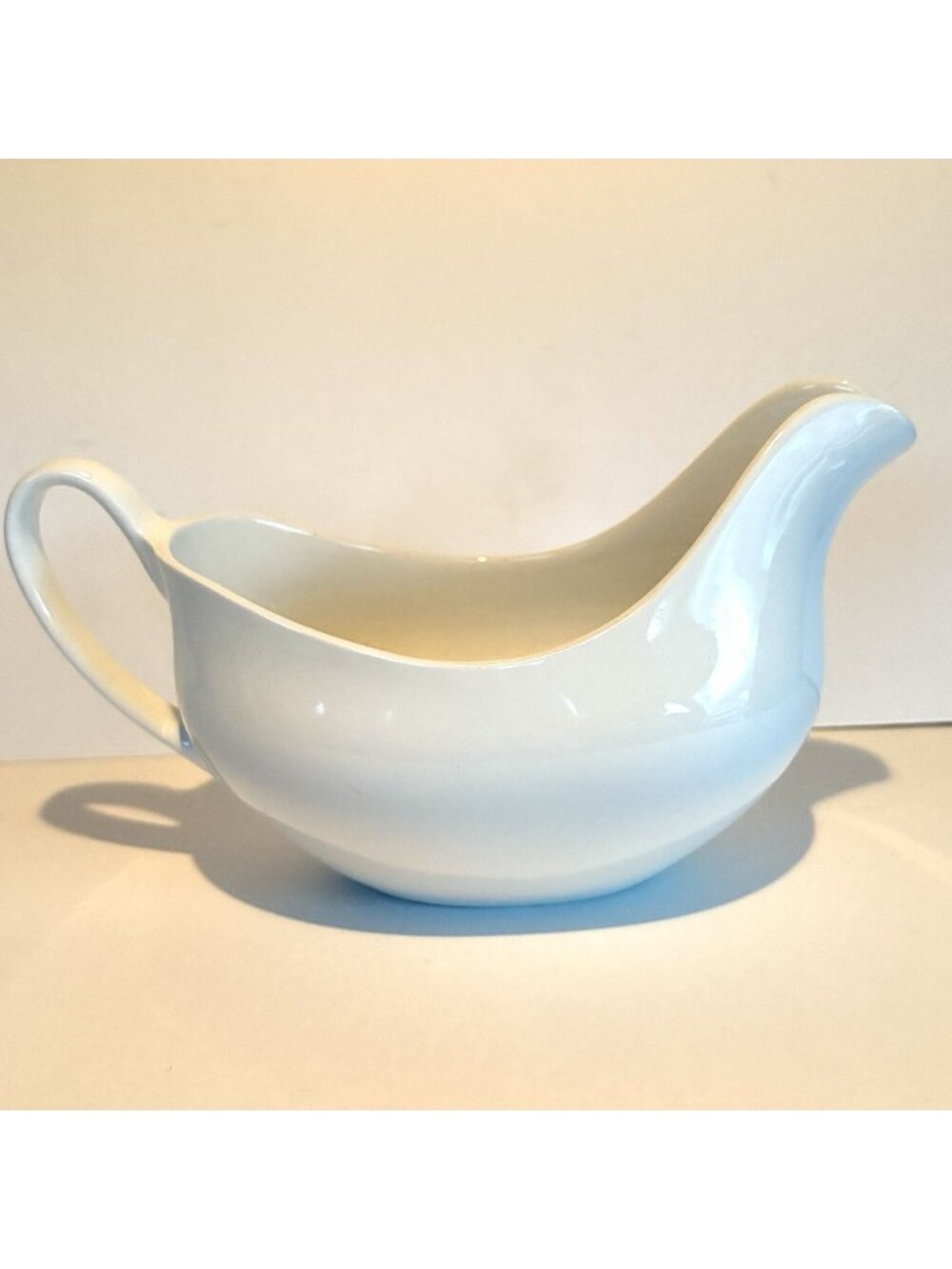 JOHNSON BROS Vintage Snowhite Gravy Boat 1960s Made in England MCM